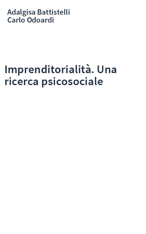 Imprenditorialità. Una ricerca psicosociale