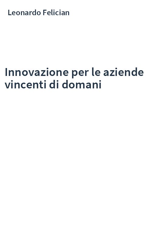 Innovazione per le aziende vincenti di domani