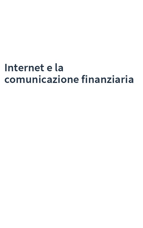 Internet e la comunicazione finanziaria