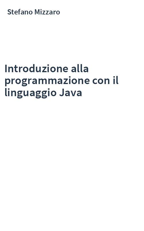 Introduzione alla programmazione con il linguaggio Java