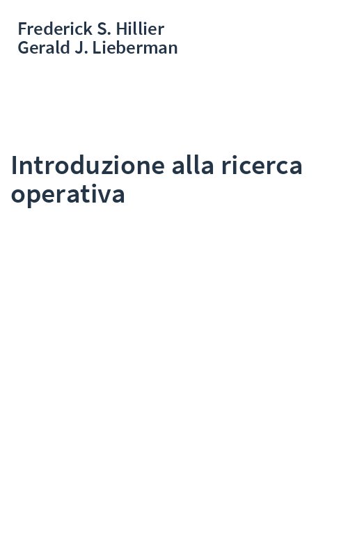 Introduzione alla ricerca operativa
