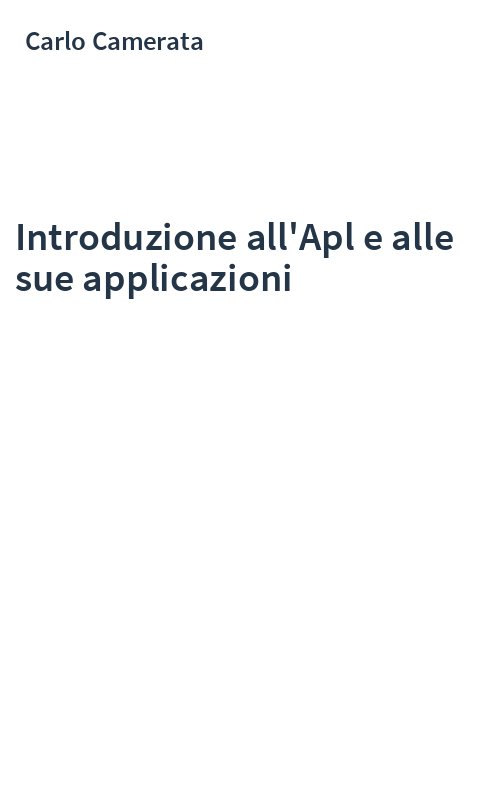 Introduzione all'Apl e alle sue applicazioni