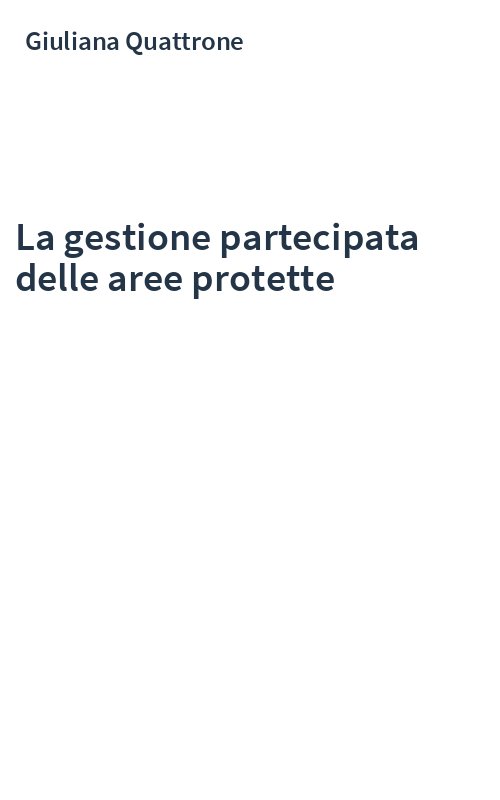 La gestione partecipata delle aree protette