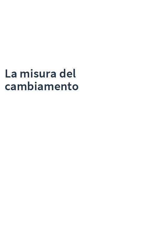 La misura del cambiamento