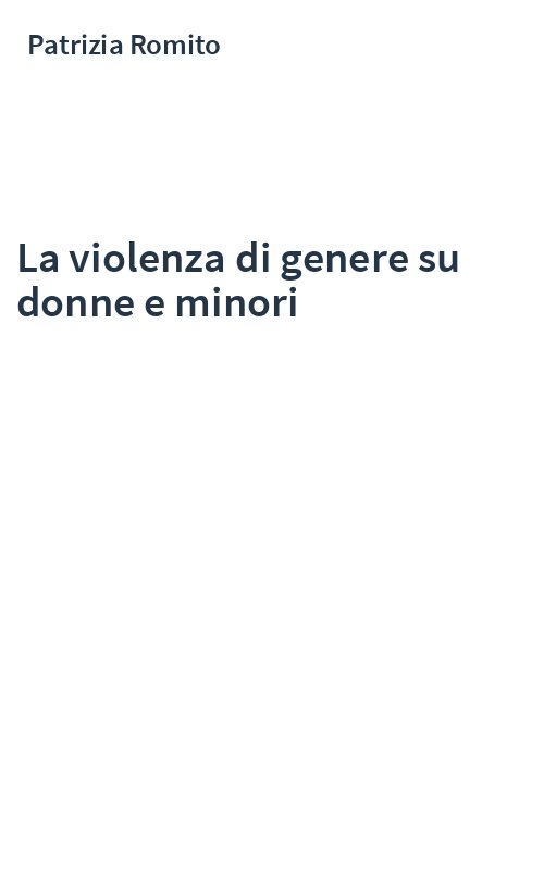 La violenza di genere su donne e minori