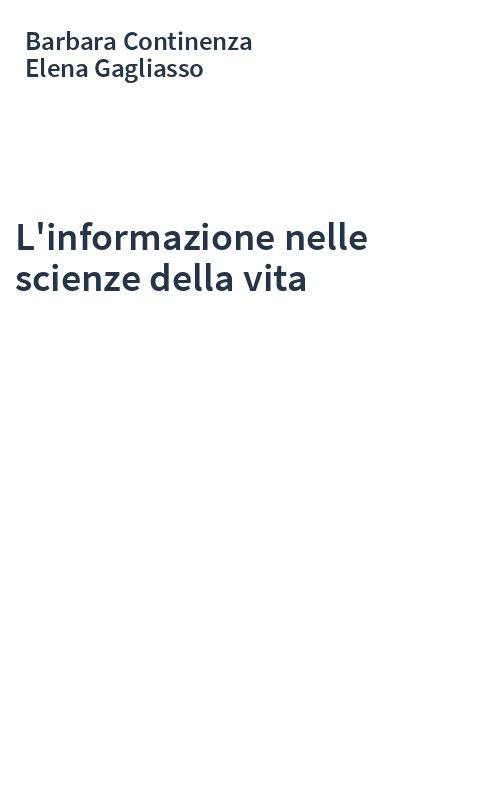 L'informazione nelle scienze della vita