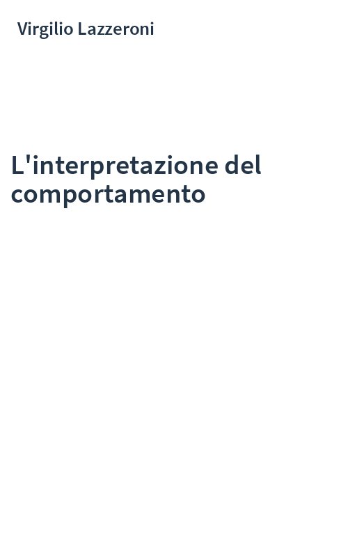 L'interpretazione del comportamento