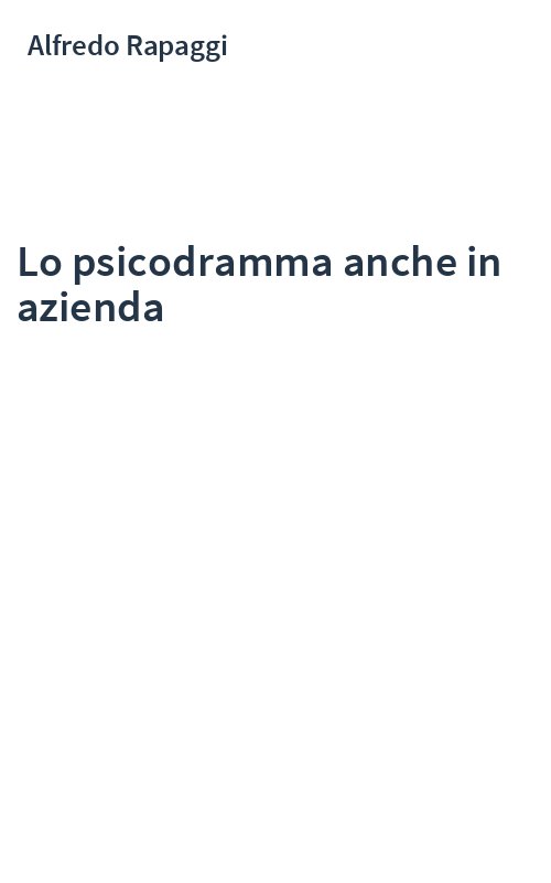 Lo psicodramma anche in azienda