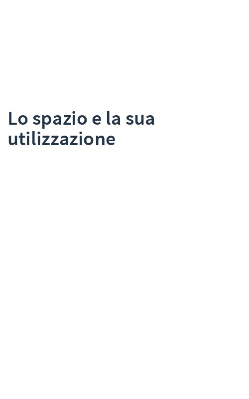 Lo spazio e la sua utilizzazione