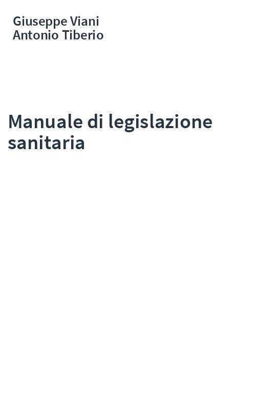 Manuale di legislazione sanitaria