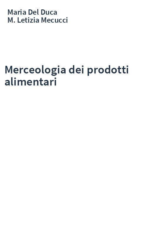 Merceologia dei prodotti alimentari