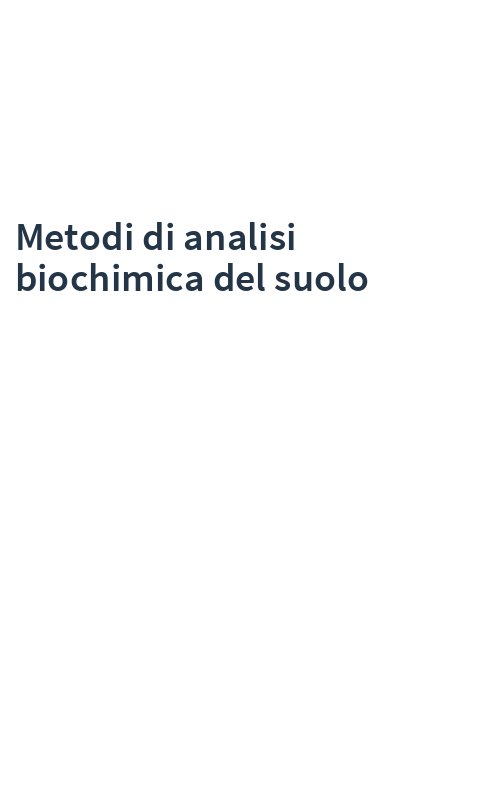 Metodi di analisi biochimica del suolo