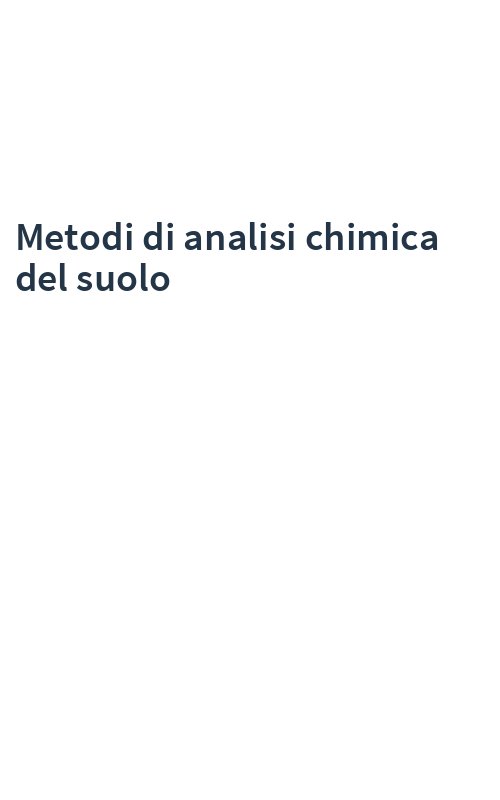 Metodi di analisi chimica del suolo