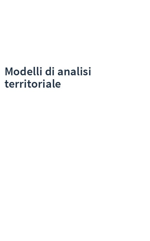 Modelli di analisi territoriale