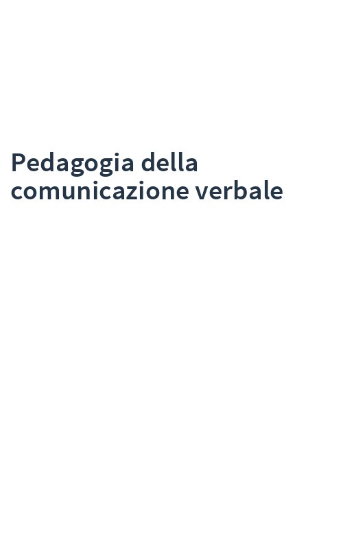 Pedagogia della comunicazione verbale