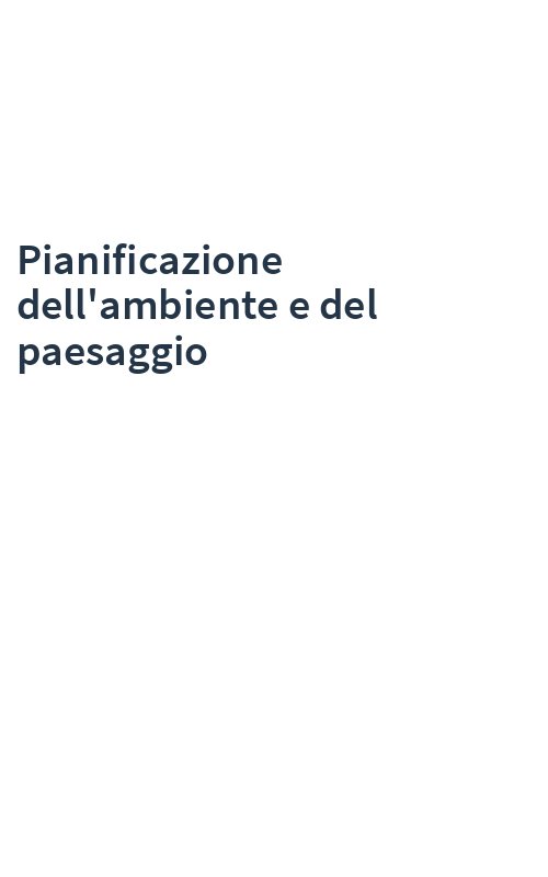 Pianificazione dell'ambiente e del paesaggio