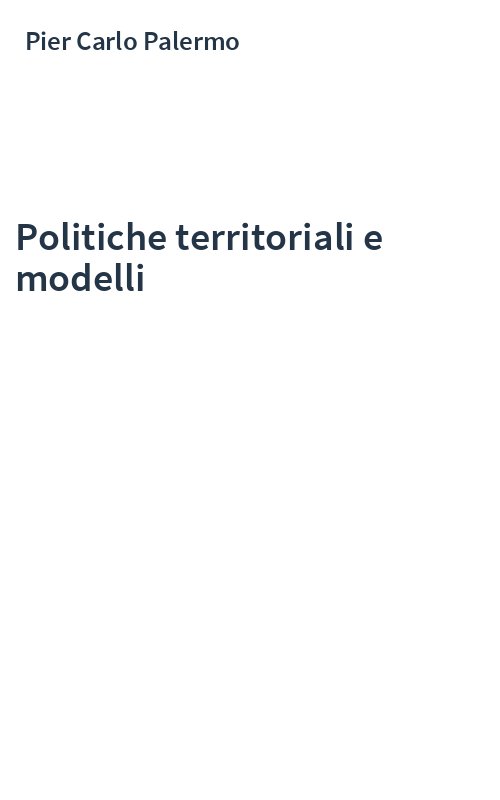 Politiche territoriali e modelli