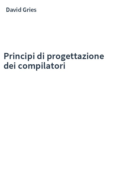 Principi di progettazione dei compilatori