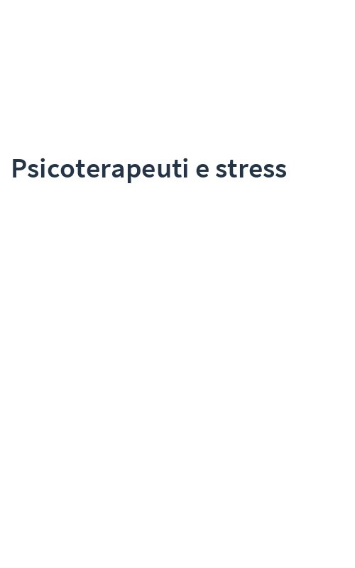 Psicoterapeuti e stress