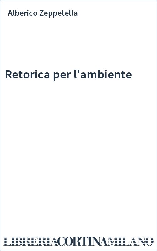 Retorica per l'ambiente