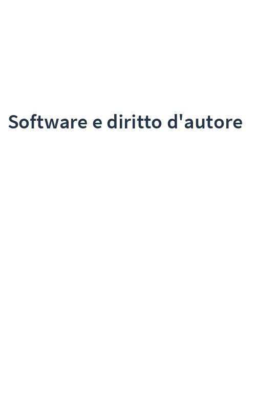 Software e diritto d'autore