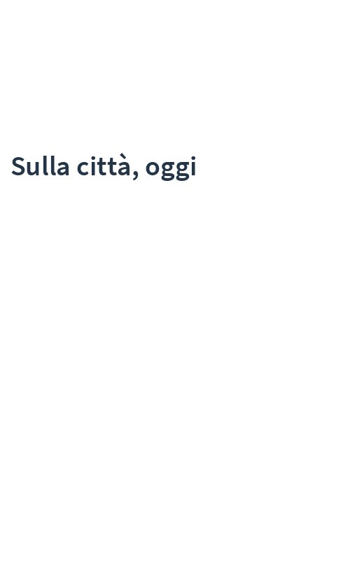 Sulla città, oggi
