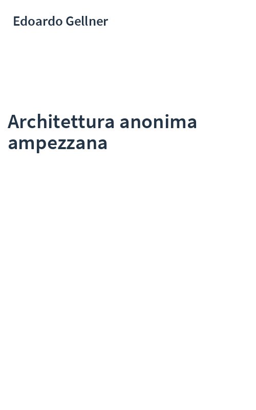 Architettura anonima ampezzana