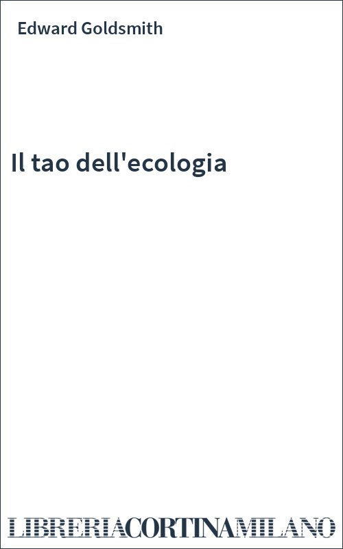 Il tao dell'ecologia