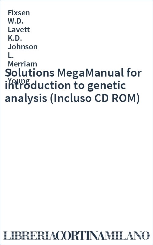 Solutions MegaManual for introduction to genetic analysis (Incluso CD ROM)