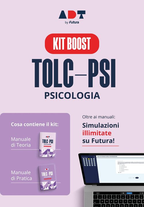 Accademia dei test. TOLC-PSI. Psicologia. Kit boost. Teoria, pratica e simulazioni illimitate 2026/2027