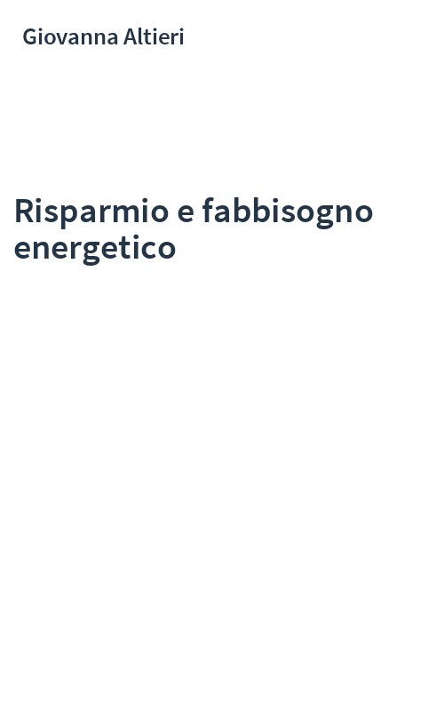 Risparmio e fabbisogno energetico