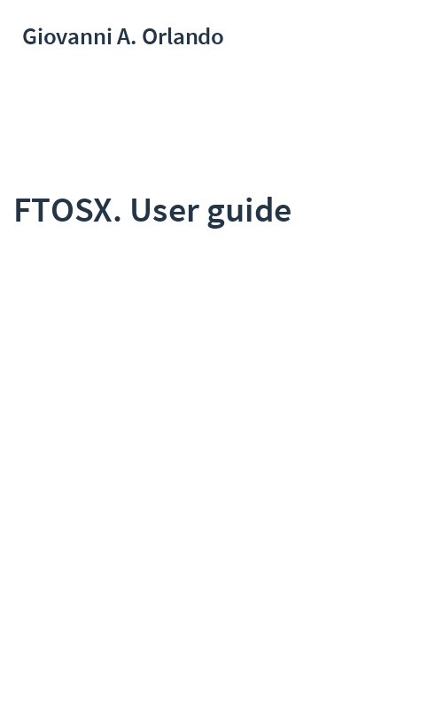FTOSX. User guide
