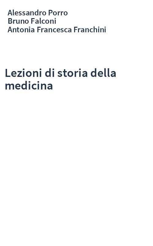 Lezioni di storia della medicina