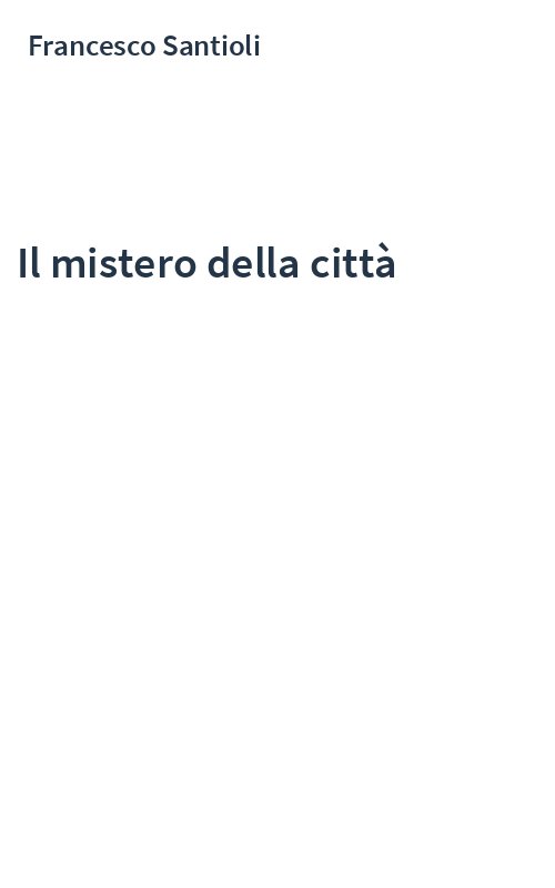Il mistero della città
