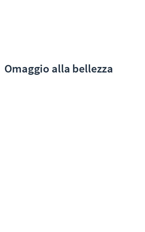 Omaggio alla bellezza