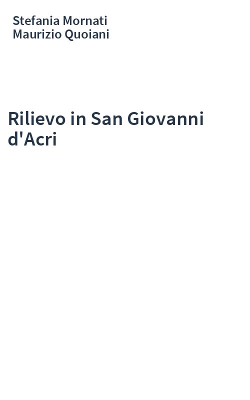Rilievo in San Giovanni d'Acri