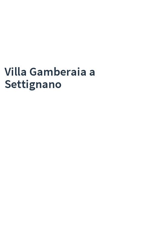Villa Gamberaia a Settignano