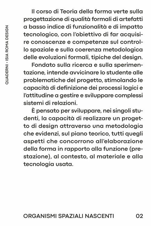 Quaderno Isia