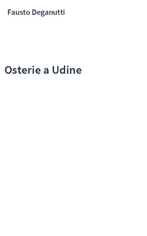 Osterie a Udine
