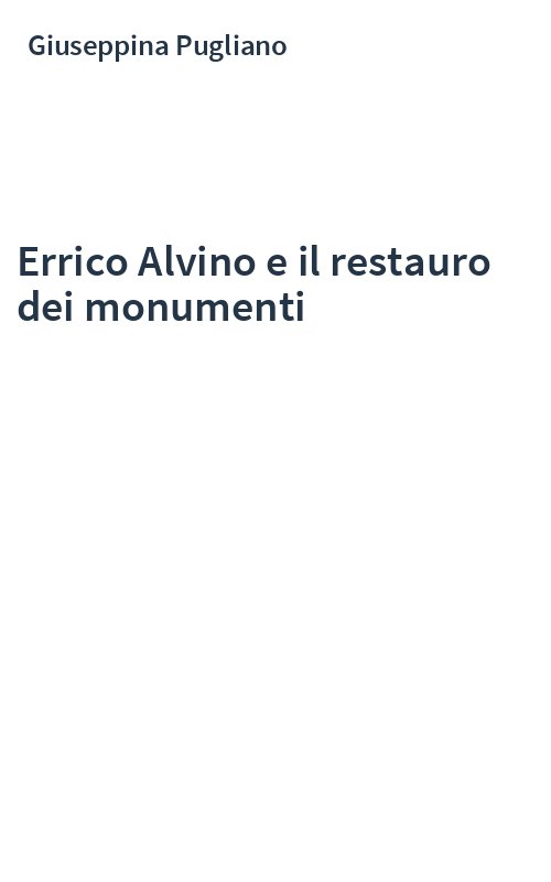 Errico Alvino e il restauro dei monumenti