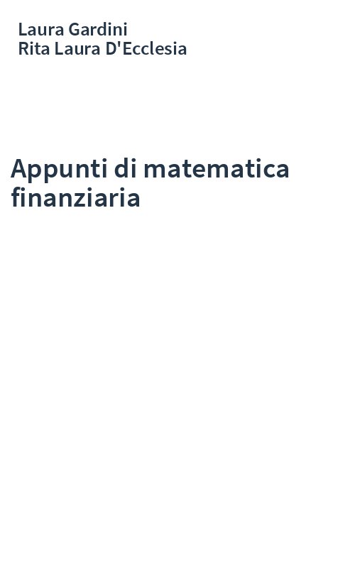 Appunti di matematica finanziaria