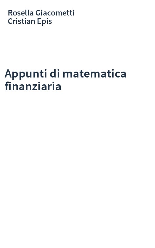 Appunti di matematica finanziaria