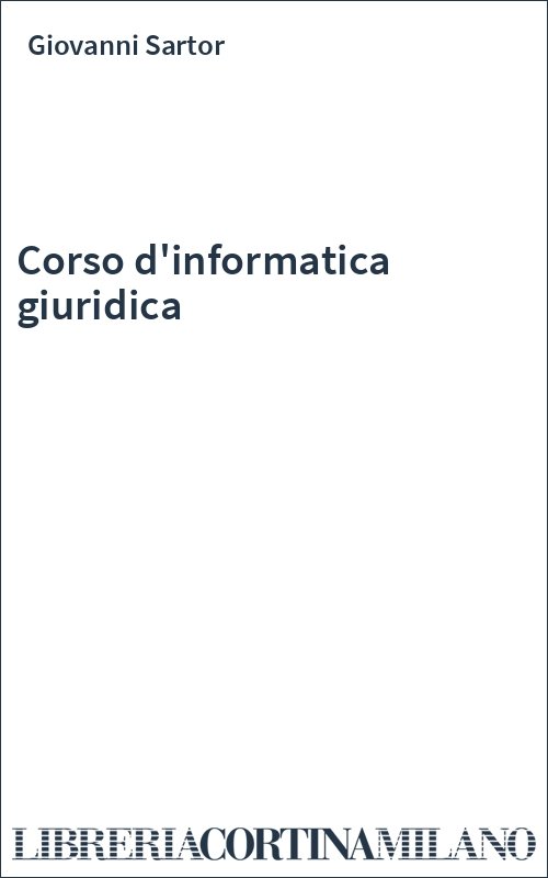 Corso d'informatica giuridica