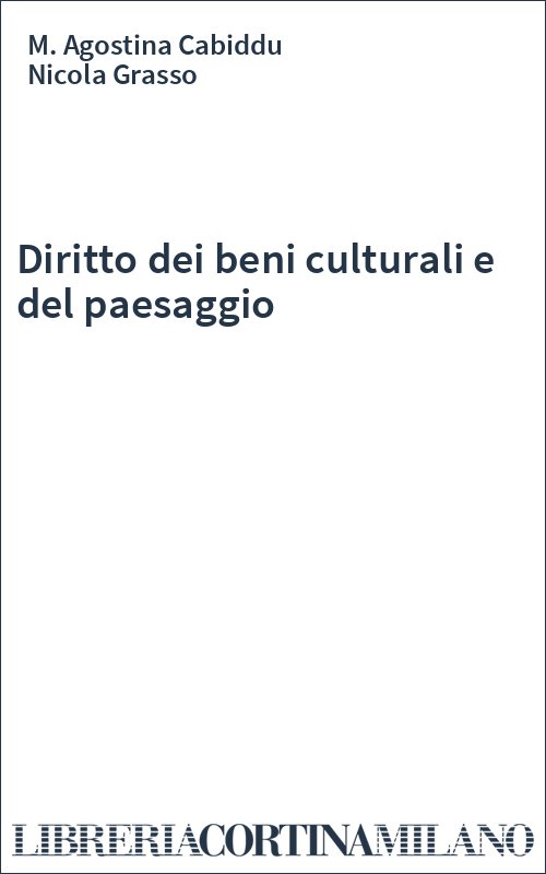 Diritto dei beni culturali e del paesaggio