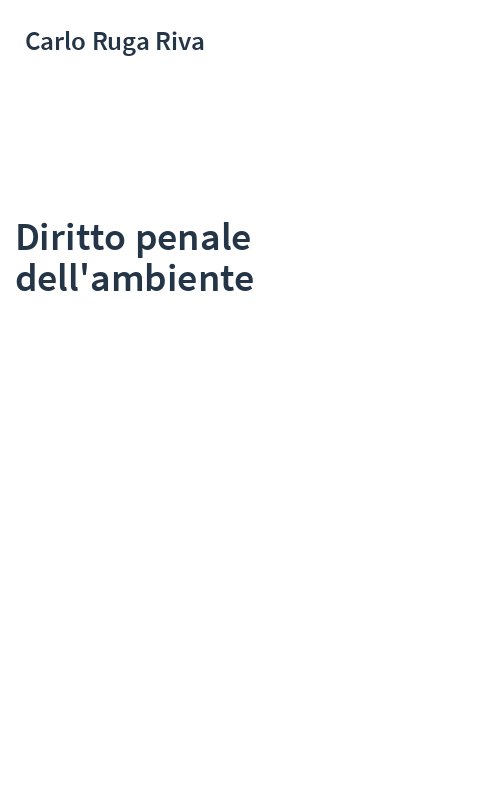 Diritto penale dell'ambiente