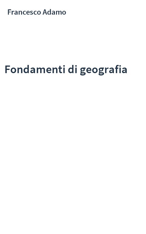Fondamenti di geografia