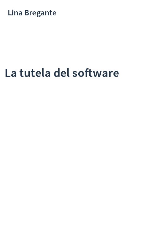 La tutela del software