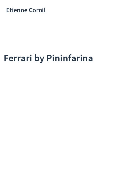 Ferrari by Pininfarina