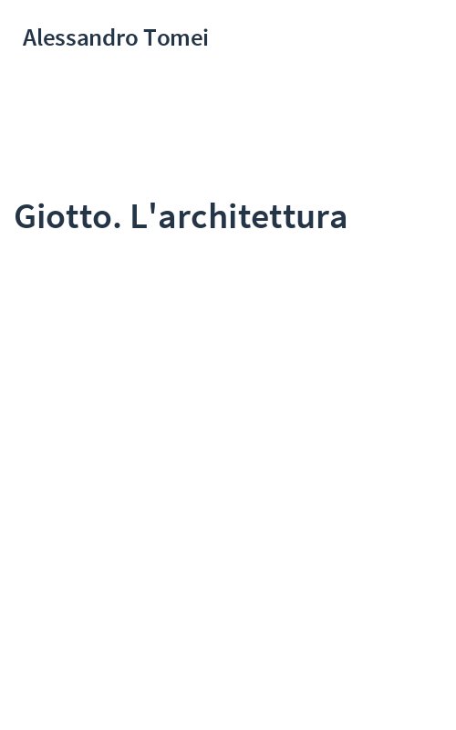 Giotto. L'architettura