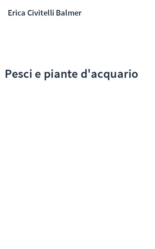 Pesci e piante d'acquario